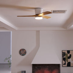 VAYLORA - Sculptural Wooden Ceiling Fan Light for Quiet Comfort