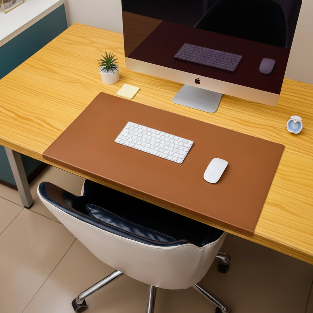 LUMVORA - PU Leather Desk Mat for a Protected, Stable Workspace