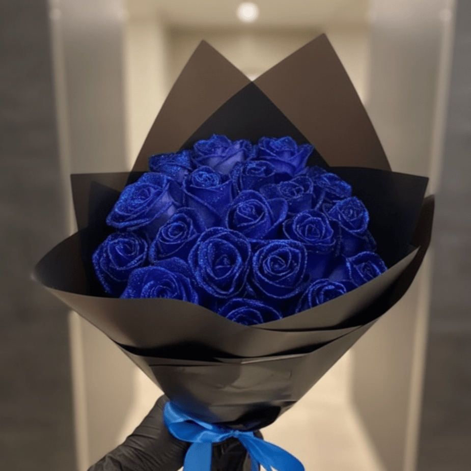 GLAMROSE - Glitter Rose Ornament for Everlasting Romantic Decor