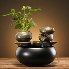 PURLIVA - Sculptural Ceramic Cat Fountain for Better Hydration