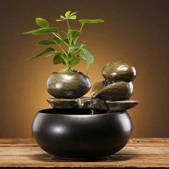 PURLIVA - Sculptural Ceramic Cat Fountain for Better Hydration