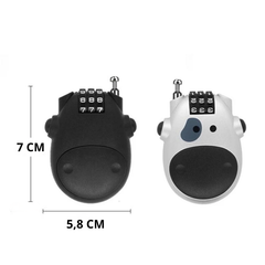 CABRIVO - Retractable Combination Cable Lock for Quick Security