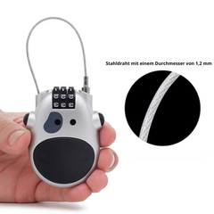 CABRIVO - Retractable Combination Cable Lock for Quick Security
