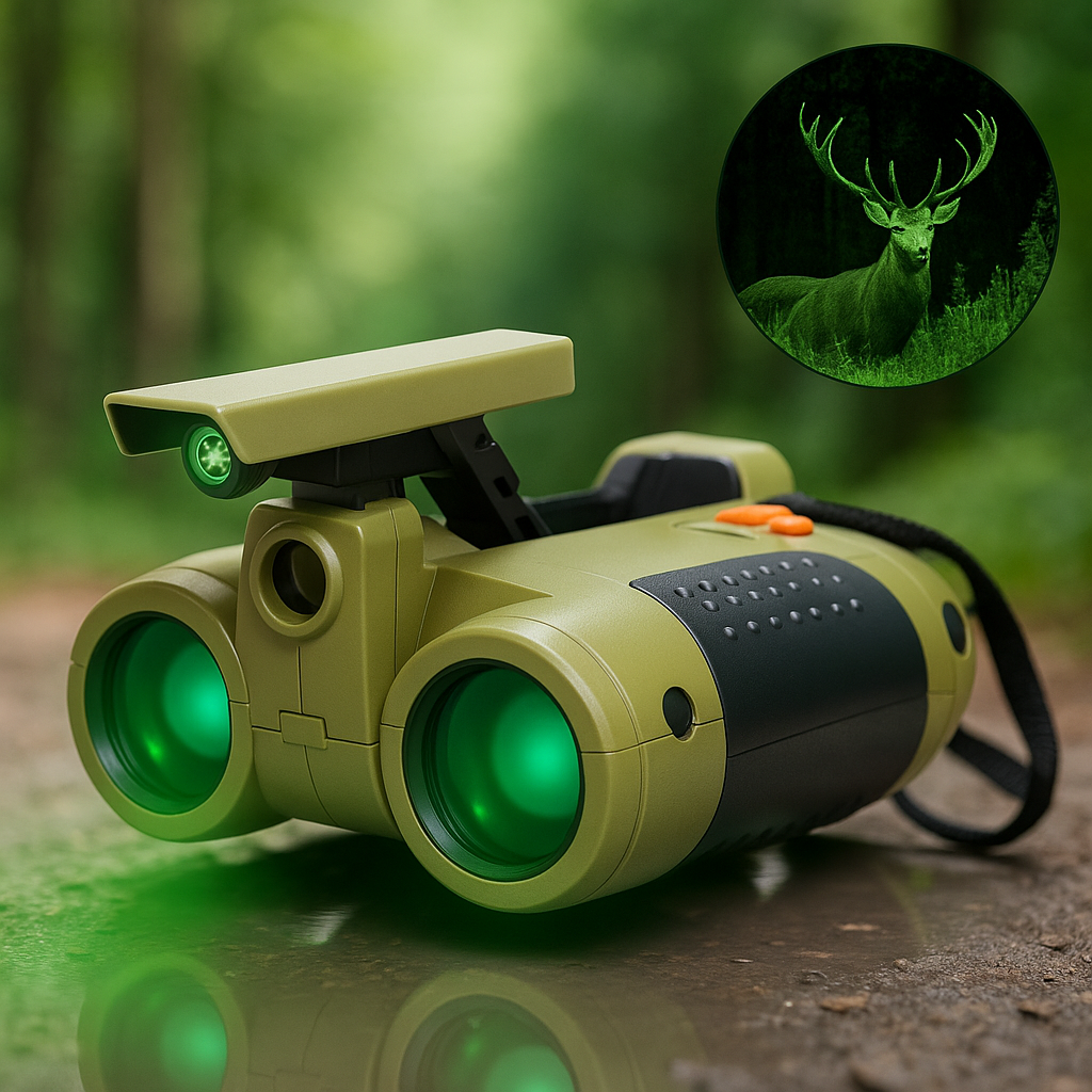 KIDVORA - Light-Up Kids Binoculars for After-Dark Adventures