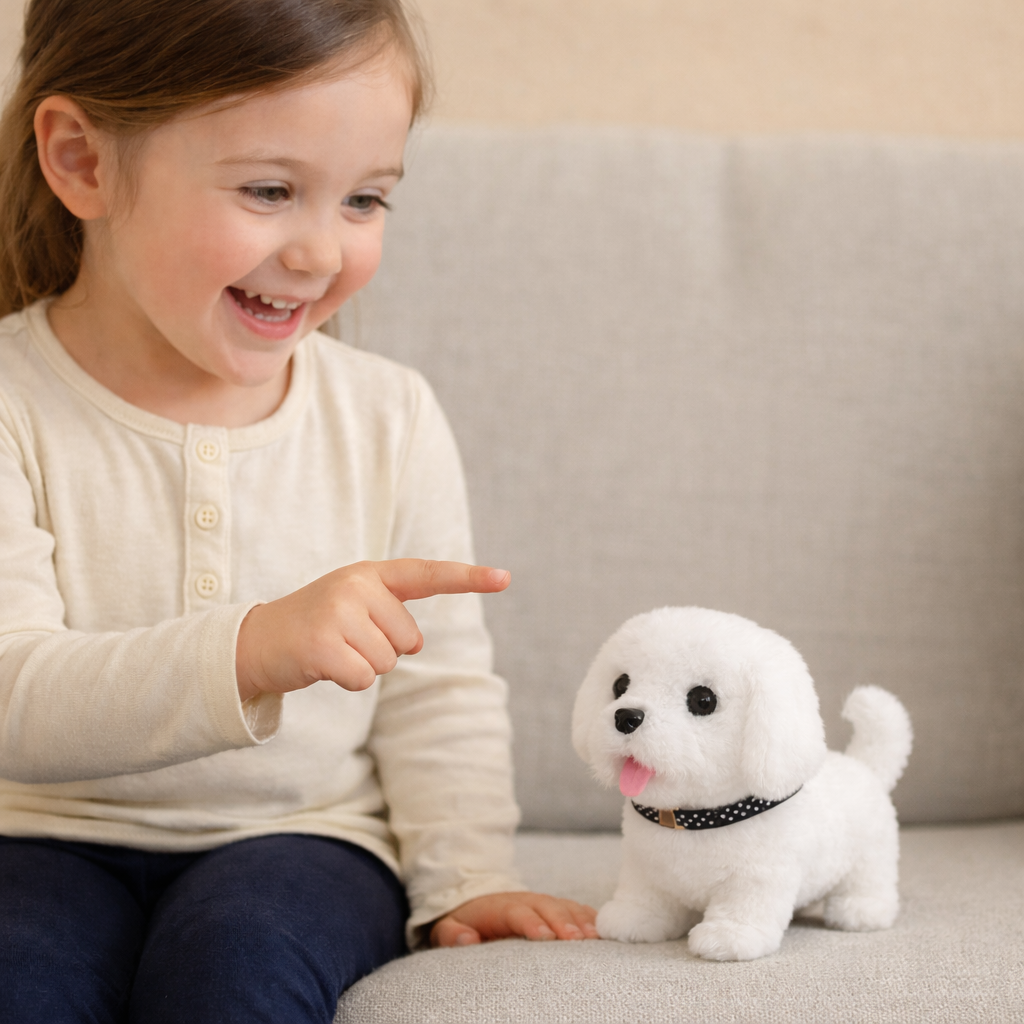 PUPPIVO - Interactive Plush Puppy for Lifelike Pretend Pet Play