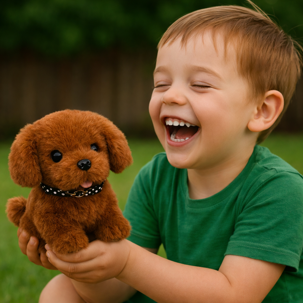 PUPPIVO - Interactive Plush Puppy for Lifelike Pretend Pet Play