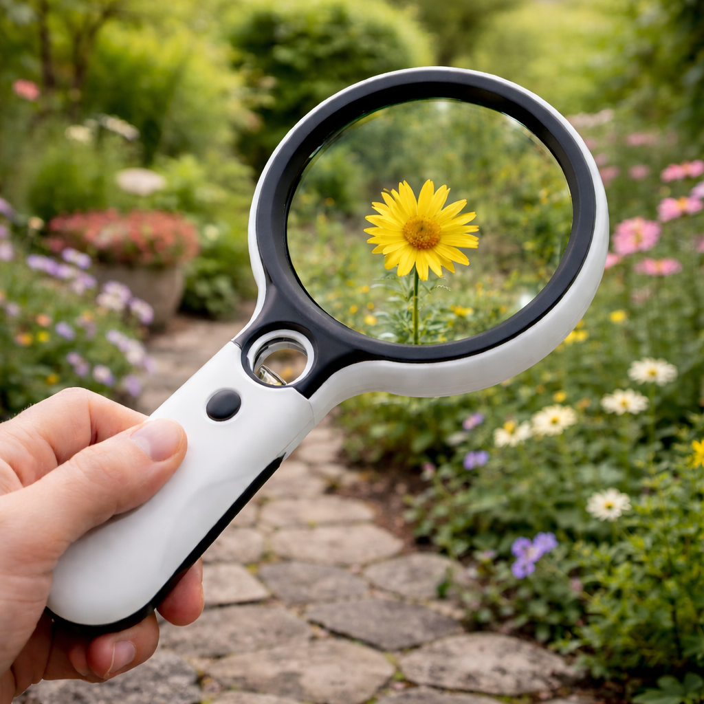 DETAILVIEW - LED Magnifying Glass for Clear Reading and Inspection