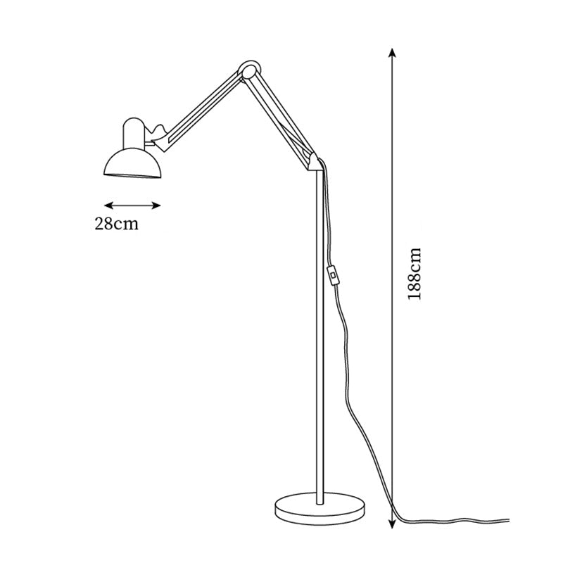 ZELMORA - Sculptural Floor Lamp for Adjustable Focused Light