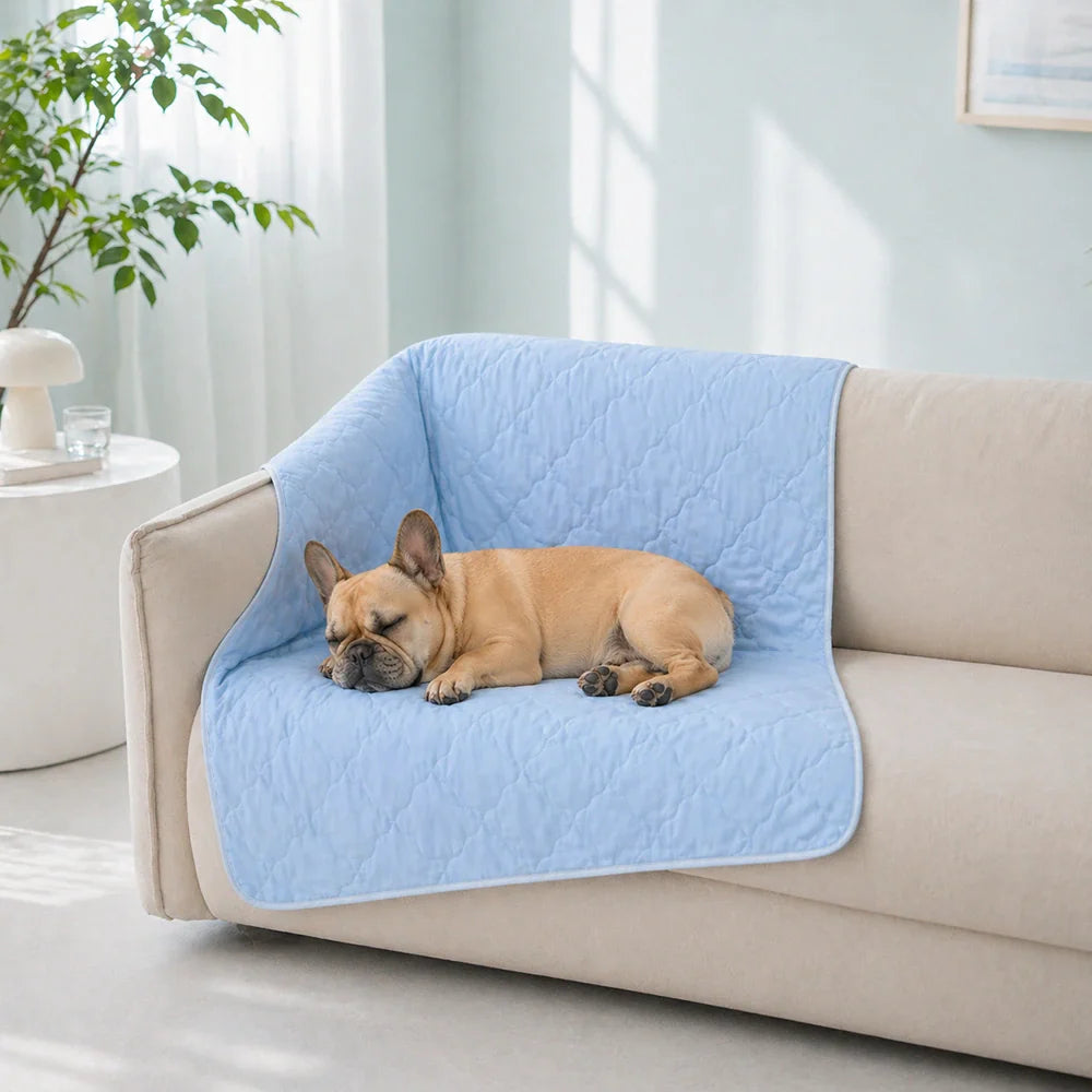 FROZELI - Reversible Cooling Dog Blanket That Protects Statement Seating