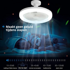 LIGHTBREEZE - Sculptural LED Ceiling Fan for Light and Airflow
