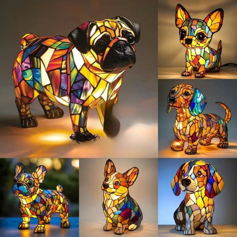 PUPGLOW - Sculptural Resin Dog Lamp for a Cozy Ambient Glow