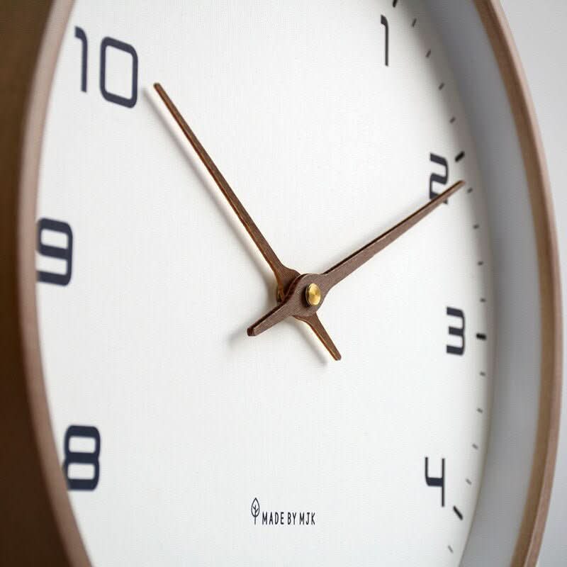 TIMEBLEND - Sculptural Wooden Wall Clock for Silent Timekeeping