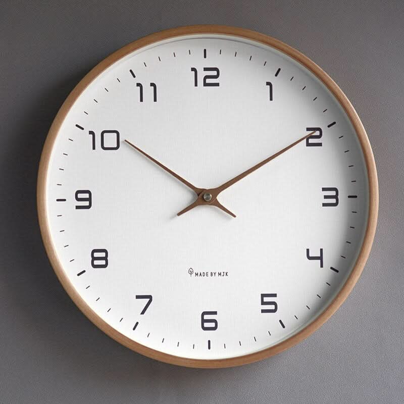 TIMEBLEND - Sculptural Wooden Wall Clock for Silent Timekeeping