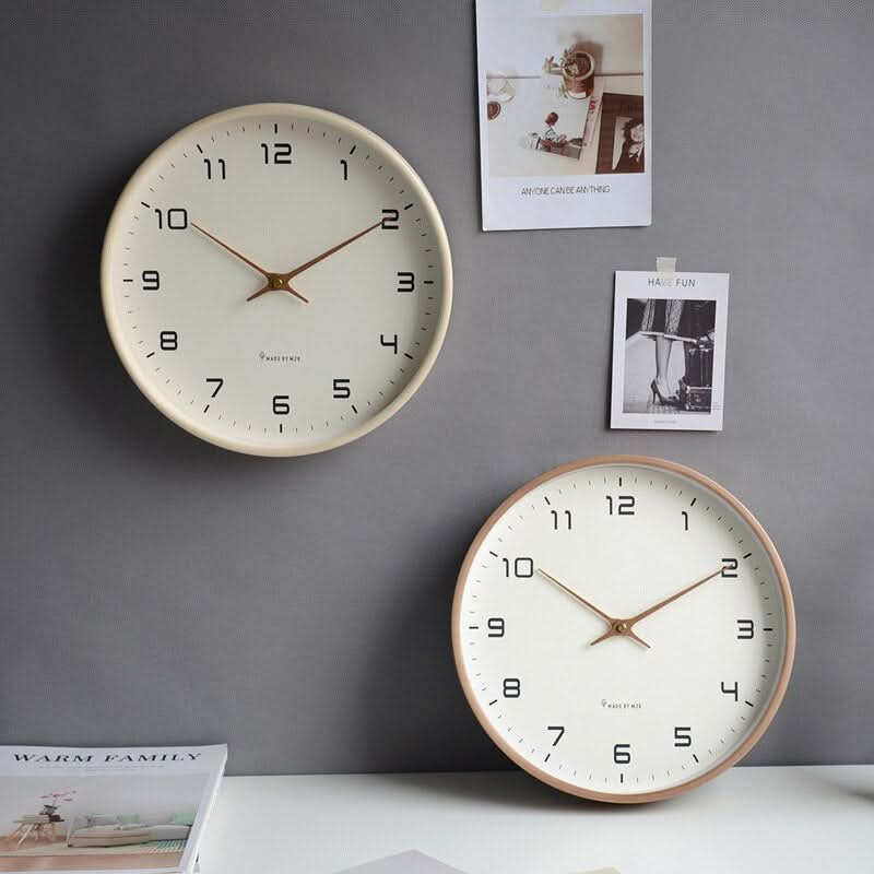 TIMEBLEND - Sculptural Wooden Wall Clock for Silent Timekeeping