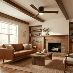 VAYLORA - Sculptural Wooden Ceiling Fan Light for Quiet Comfort