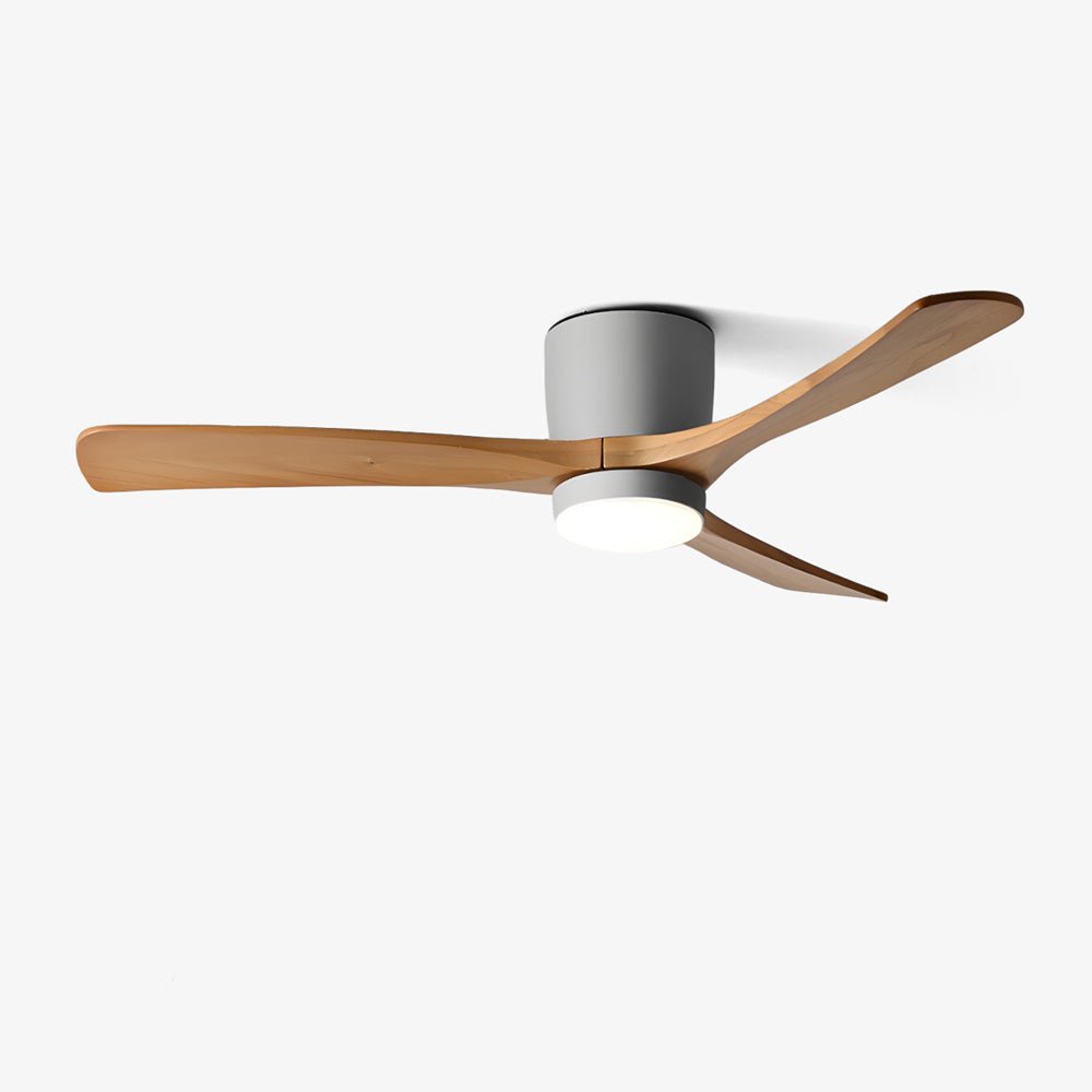 VAYLORA - Sculptural Wooden Ceiling Fan Light for Quiet Comfort