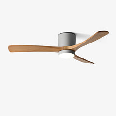 VAYLORA - Sculptural Wooden Ceiling Fan Light for Quiet Comfort
