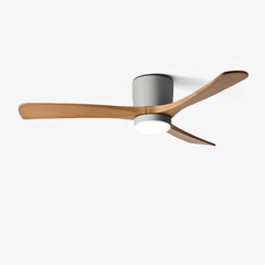 VAYLORA - Sculptural Wooden Ceiling Fan Light for Quiet Comfort