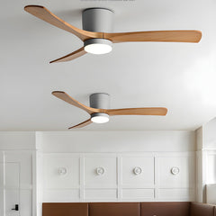 VAYLORA - Sculptural Wooden Ceiling Fan Light for Quiet Comfort