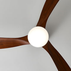 VAYLORA - Sculptural Wooden Ceiling Fan Light for Quiet Comfort