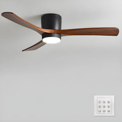VAYLORA - Sculptural Wooden Ceiling Fan Light for Quiet Comfort