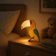 FAUNELI - Wooden Animal LED Lamp for Gentle Bedtime Lighting