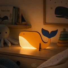 FAUNELI - Wooden Animal LED Lamp for Gentle Bedtime Lighting