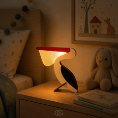 FAUNELI - Wooden Animal LED Lamp for Gentle Bedtime Lighting