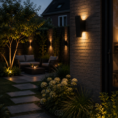 VELQORA - Solar Outdoor Wall Light for Automatic Architectural Glow