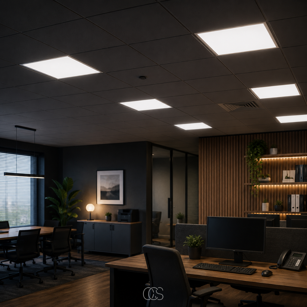 VELLURIX - LED Ceiling Panel for Even, Flicker-Free Lighting