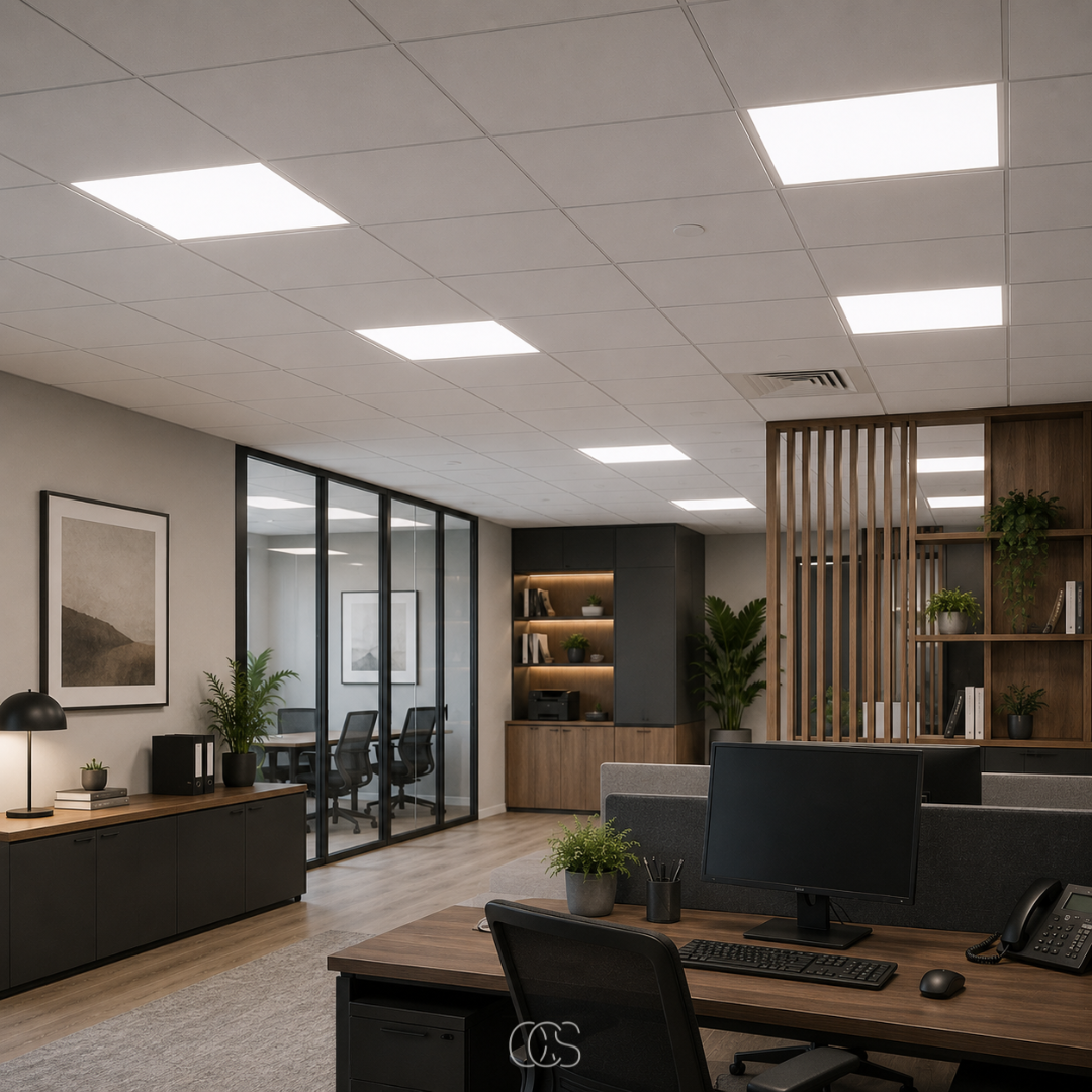 VELLURIX - LED Ceiling Panel for Even, Flicker-Free Lighting