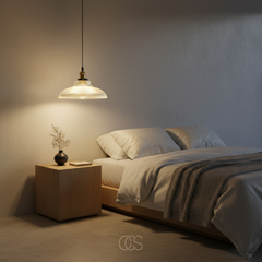 ZELVORIN - Green Glass Pendant Lamp for a Warm Dining Focal Point