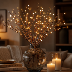 LUMIBRAN - Battery-Powered LED Willow Branches for Cord-Free Vase Lighting