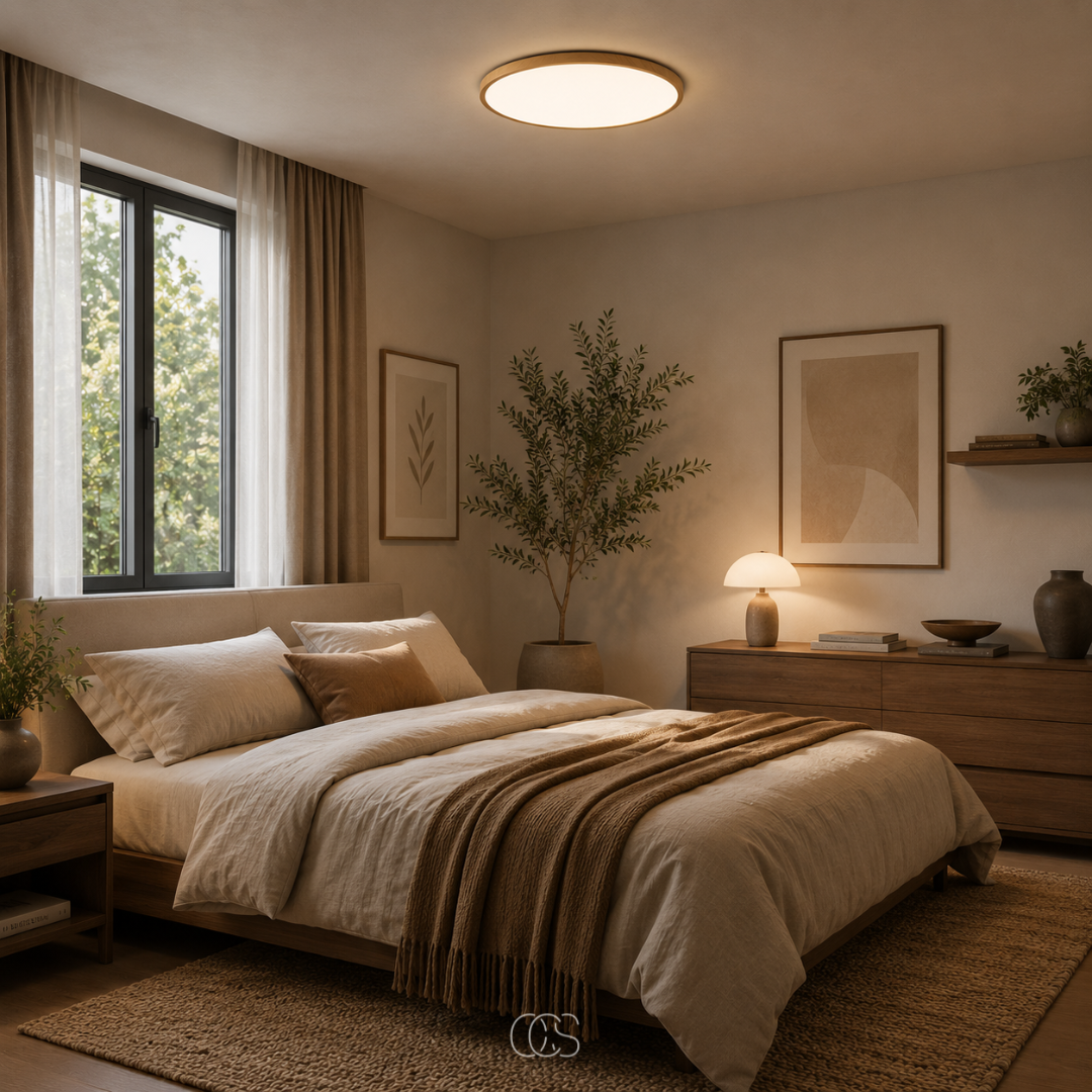 NORVAYA - Slim Japandi Ceiling Light for Calm, Even Illumination