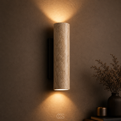 STENVYA - Travertine Wall Lamp for a Soft Up-and-Down Glow