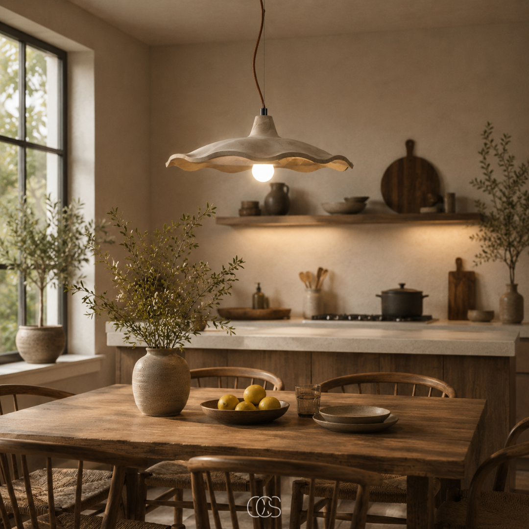 LOTAVRA - Sculptural Lotus Pendant Lamp for a Warm Ambient Glow