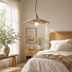 LOTAVRA - Sculptural Lotus Pendant Lamp for a Warm Ambient Glow