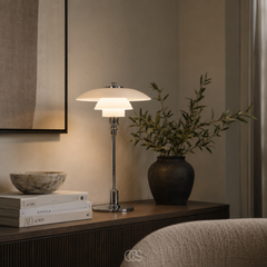 LUMEVRA - Sculptural Glass Table Lamp for Soft Ambient Light