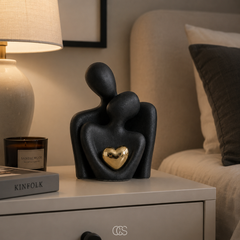 EMBRIVA - Ceramic Couple Sculpture Celebrating Love And Connection