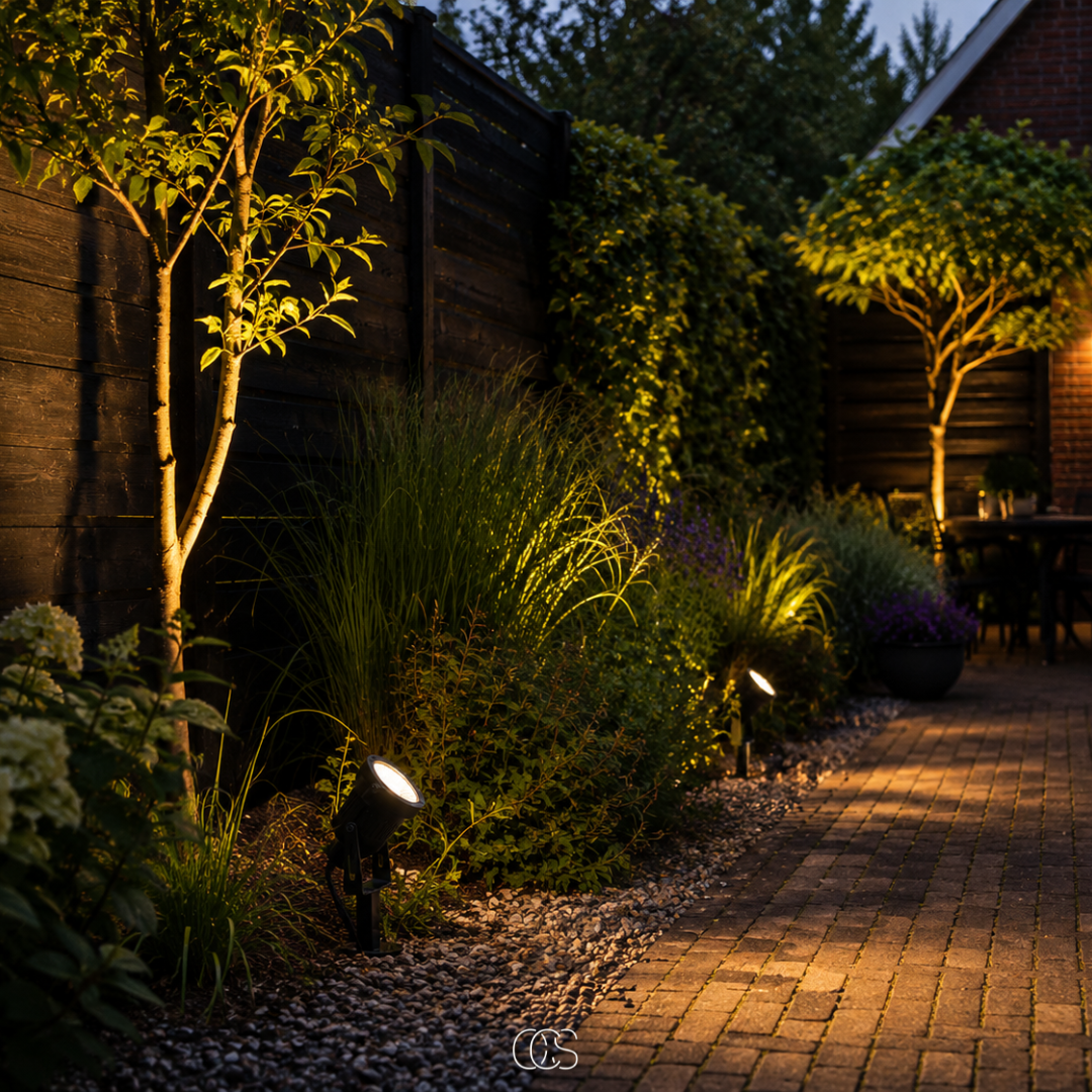 GLOVENA - Adjustable LED Garden Spotlight for Safer Outdoor Paths
