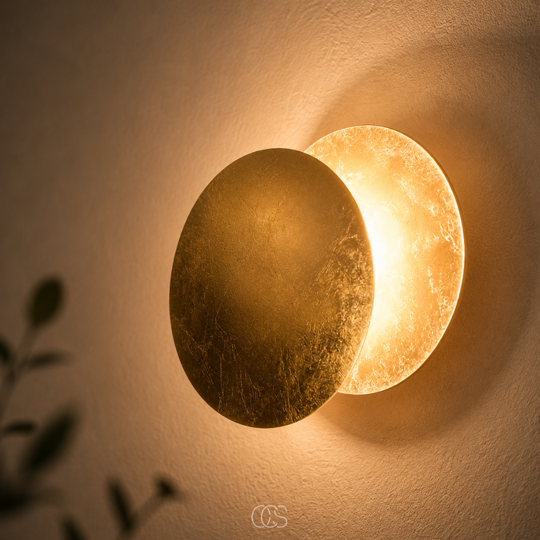 LUNEVRA - Sculptural Moon Wall Lamp for Adjustable Ambient Light