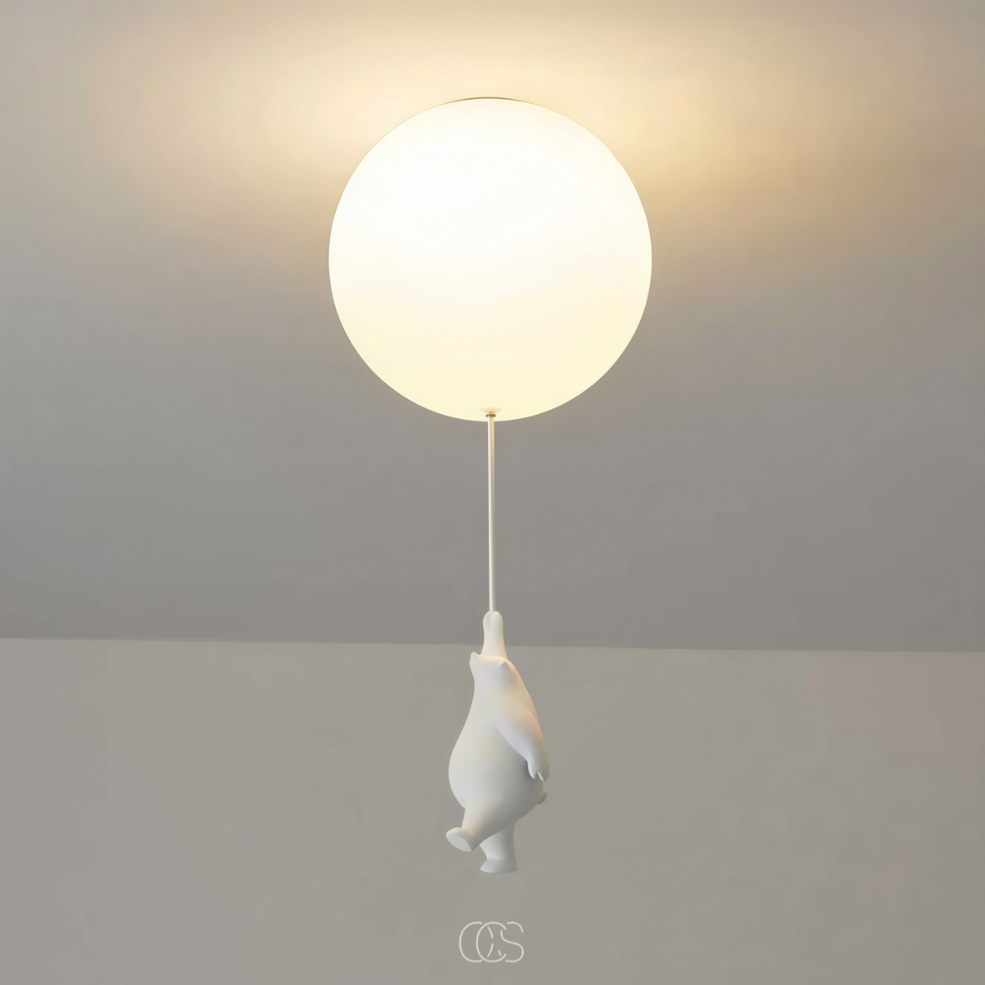 URSAVIA - Bear Balloon Ceiling Lamp for Cozy Kids' Rooms
