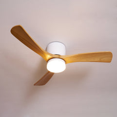 VAYLORA - Sculptural Wooden Ceiling Fan Light for Quiet Comfort