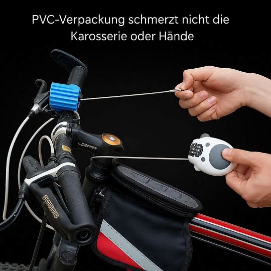 CABRIVO - Retractable Combination Cable Lock for Quick Security