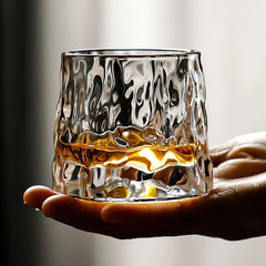 SPINSPIRIT - Rotating Crystal Whiskey Glasses for Enhanced Aeration