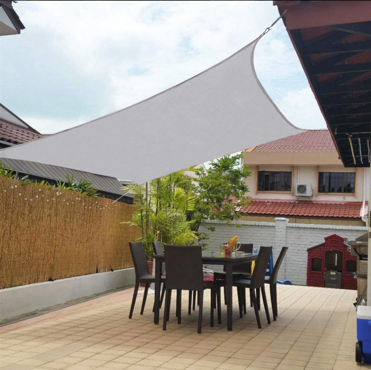 TERRASHIELD - Outdoor Shade Sail for Cooler Patio Living