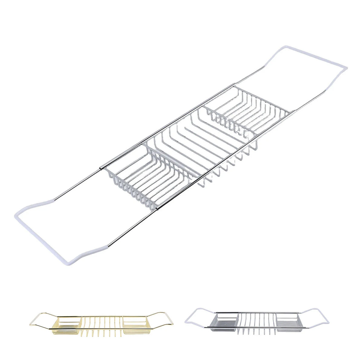 VELNORA - Expandable Bathtub Caddy for an Artfully Organized Soak