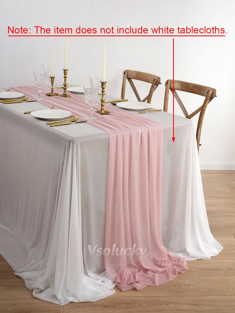 SHEERIVA - Sheer Table Runner for Elegant Occasion Tables
