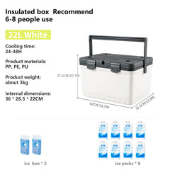 COLDVOYAGER - Insulated Cooler Box for Fresh Food and Cold Drinks