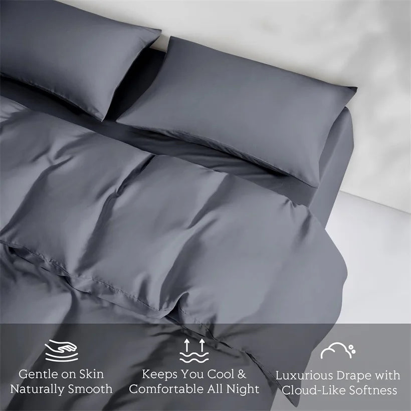 BAMELIA - Bamboo Viscose Bedding Set for Silky, Breathable Comfort